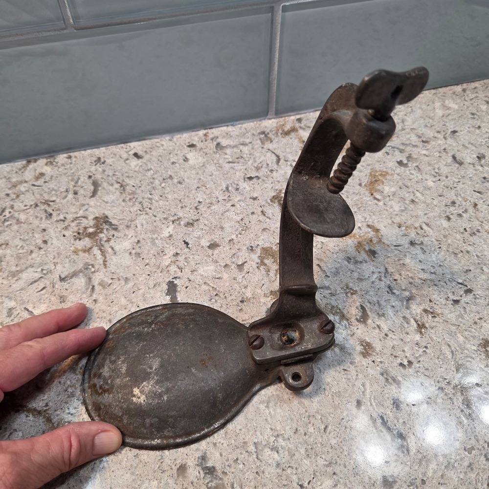 Antique Rollman Mfg Co Cast Iron Cherry Pitter Mount Joy PA Industrial Decor